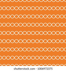 Geometric ornament. Orange and white seamless pattern for web, textile and wallpapers