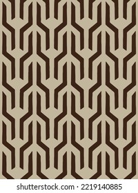 Geometric ornament pattern, abstract decorative seamless design