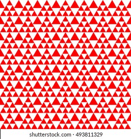 geometric ornament pattern background with red tone.seamless triangle pattern