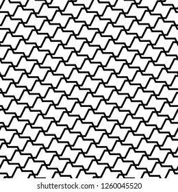 Geometric ornament. Polygons backdrop. Figures wallpaper. Blocks background. Linear motif. Digital paper, textile print, web designing, abstract. Seamless surface pattern design. Vector artwork.