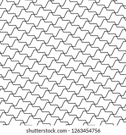 Geometric ornament. Polygons backdrop. Linear motif. Figures wallpaper. Digital paper, textile print, web designing, abstract. Blocks background. Seamless surface pattern design. Vector artwork.