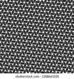 Geometric ornament. Polygons backdrop. Polygonal shapes wallpaper. Figures background. Abstract motif. Digital paper, textile print, web design. Seamless pattern. Vector artwork