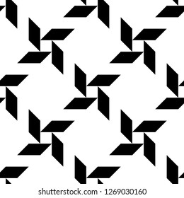 Geometric ornament. Quadrangles backdrop. Polygons wallpaper. Blocks background. Mosaic motif. Digital paper, textile print, web design, abstract. Seamless pattern. Vector artwork.
