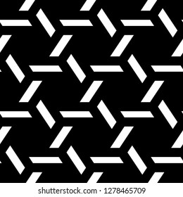 Geometric ornament. Quadrangles background. Polygons wallpaper. Blocks backdrop. Parallelograms motif. Digital paper, textile print, web design, abstract. Seamless pattern. Vector artwork