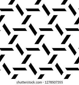 Geometric ornament. Quadrangles background. Polygons wallpaper. Blocks backdrop. Parallelograms motif. Digital paper, textile print, web design, abstract. Seamless pattern. Vector artwork.