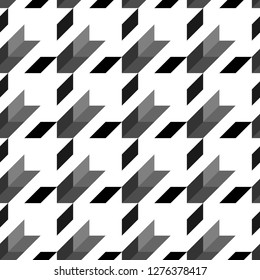 Geometric ornament. Quadrangles wallpaper. Seamless abstract. Digital paper, textile print, backdrop. Mosaic motif.Quadrangular shapes background. Geometrical pattern