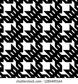 Geometric ornament. Quadrangular shapes, figures background. Mosaic motif. Digital paper, textile print, backdrop. Quadrangles, polygons pattern. Seamless abstract. Geometrical wallpaper.