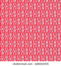 geometric ornament with red lines in folk style