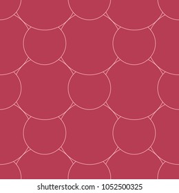Geometric ornament. Red and pale pink seamless pattern for web, textile and wallpapers