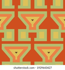 geometric ornament with retro style Soviet union