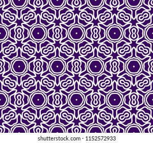 geometric ornament. seamless art-deco pattern. Color vector illustration. for design, wallpaper, invitation. Purple, silver color