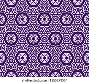 geometric ornament. seamless art-deco pattern. Color vector illustration. for design, wallpaper, invitation. Purple, silver color
