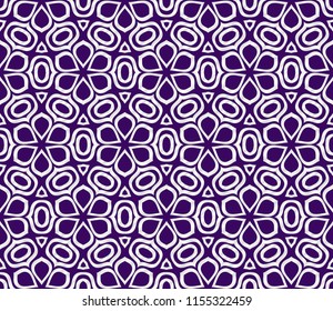 geometric ornament. seamless art-deco pattern. Color vector illustration. for design, wallpaper, invitation. Purple, silver color