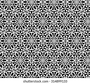 Geometric ornament. Seamless pattern. Isolated on white background. Stock vector image