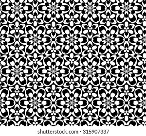 Geometric ornament. Seamless pattern. Isolated on white background. Stock vector image