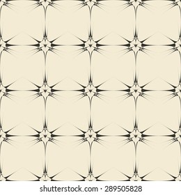 Geometric ornament seamless pattern.  Monochrome design template seamless background. Round, polygonal and grunge motif endless texture. Editable and color ready.