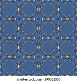 Geometric ornament seamless pattern.  Textile design template seamless background. Round, polygonal and grunge motif endless texture. Editable vector illustration.