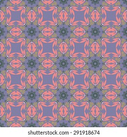 Geometric ornament seamless pattern.  Textile design template seamless background. Round, polygonal and grunge motif endless texture . Editable sample vector illustration.