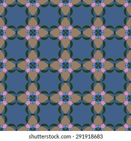 Geometric ornament seamless pattern.  Textile design template seamless background. Round, polygonal and grunge motif endless texture. Editable sample vector illustration.