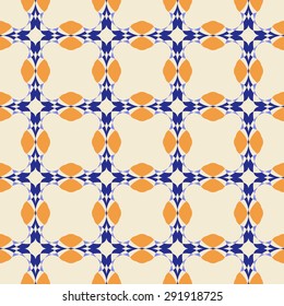 Geometric ornament seamless pattern.  Textile design template seamless background. Round, polygonal and grunge motif endless texture. Editable sample vector illustration.