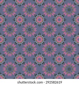 Geometric ornament seamless pattern.  Textile design template seamless background. Round, polygonal and grunge motif endless texture. Editable sample vector illustration.