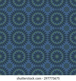 Geometric ornament seamless pattern. Textile design template seamless background. Round, polygonal and grunge motif endless texture. Editable sample vector illustration.