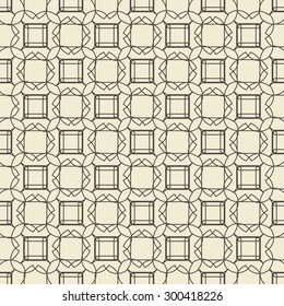 Geometric ornament seamless pattern.  Textile design template seamless background. Round, polygonal and linear motif endless texture. Monochrome sample vector illustration.