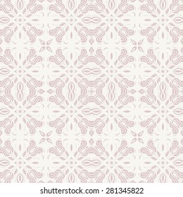 Geometric ornament. Seamless vector background. Abstract texture for wallpapers. Repeating pink elements