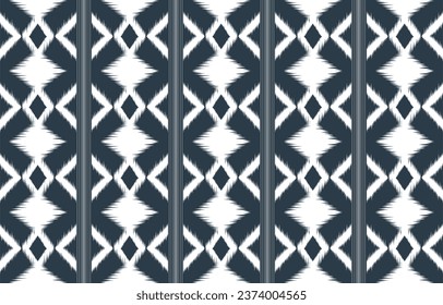 Geometric Ornament With Striped Interlacing Rhombuses. Vector Seamless Monochrome Pattern. Modern Stylish Texture.
