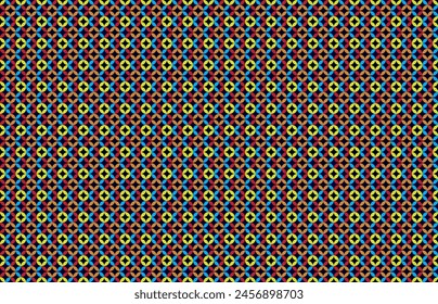 Geometric Ornament With Striped Interlacing Rhombuses. Vector Seamless Monochrome Pattern. Modern Stylish Texture.
