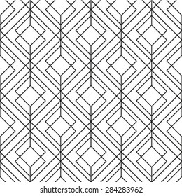 Geometric ornament. Stylish background. Vector repeating texture. Seamless pattern.