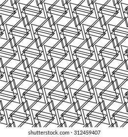 Geometric ornament. Stylish background. Vector repeating texture. Seamless pattern.
