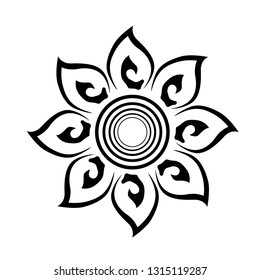 geometric ornament sun