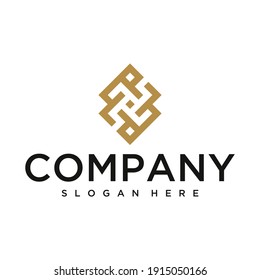 Geometric Ornament Symbol Logo Design. Luxury Graphic Vector Icon