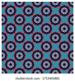 Geometric Ornament. Traditional Islamic Design. Mosque decoration element. Traditional Islamic Template with Floral ornament