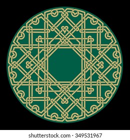 Geometric Ornament. Traditional Islamic Design. Mosque decoration element.