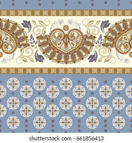 Geometric ornament for weaving, knitting, embroidery, wallpaper, textile. Ethnic pattern Border ornament