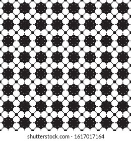 Geometric ornamental abstract black vector illustrator Seamless pattern background design wallpaper.