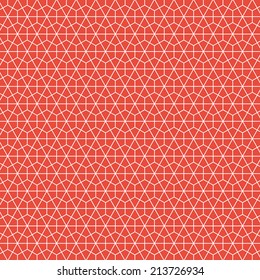 Geometric ornamental pattern background. Vector graphic template.