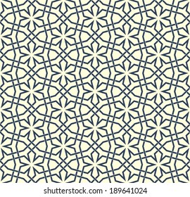 Geometric Ornamental pattern. Traditional Arabic seamless ornament.