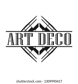 Geometric ornamental retro vintage art deco ornament, logo, badge, border frame for design and decoration. Vintage retro ornamental deco art design for logo, frame, border and badge. Retro art design.