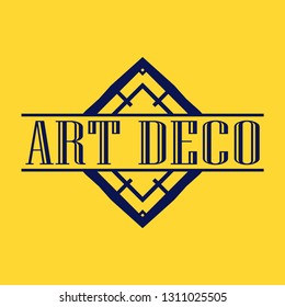 Geometric ornamental retro vintage art deco ornament, logo, badge, border frame for design and decoration. Vintage retro ornamental deco art design for logo, frame, border and badge. Retro art design.