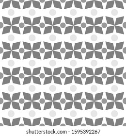 Geometric ornamental seamless pattern. Abstract square background design. Modern stylish abstract texture. Monochrome template for prints, textiles, wrapping, wallpaper, website. Vector illustration.