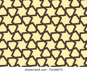 Geometric ornamental seamless pattern. Template for laser cutting.Vector illustration.