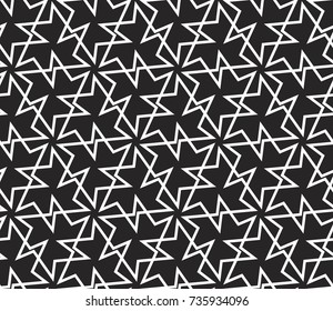 Geometric ornamental seamless pattern. Template for laser cutting.Vector illustration.