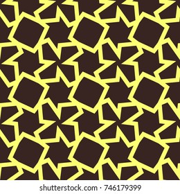 Geometric ornamental seamless pattern. Template for laser cutting.Vector illustration.