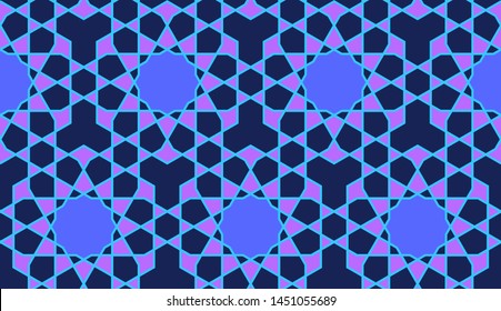 Geometric ornamental seamless pattern. Vector illustration. Endless texture.