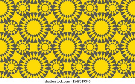 Geometric ornamental seamless pattern. Vector illustration. Endless texture.