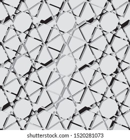 Geometric ornamental style colorful background embroidered seamless design.Ecolorful background texture.