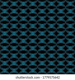 VECTOR ORNAMENTAL GEOMÉTRICO AZUL CON FONDO NEGRO
